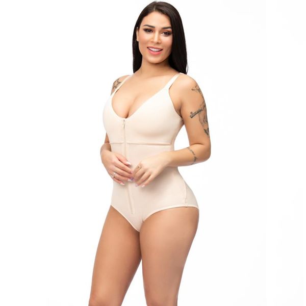 

women's shapers shapewear for women tummy control waist trainer body shaper colombianas zipper bodysuit, Black;white