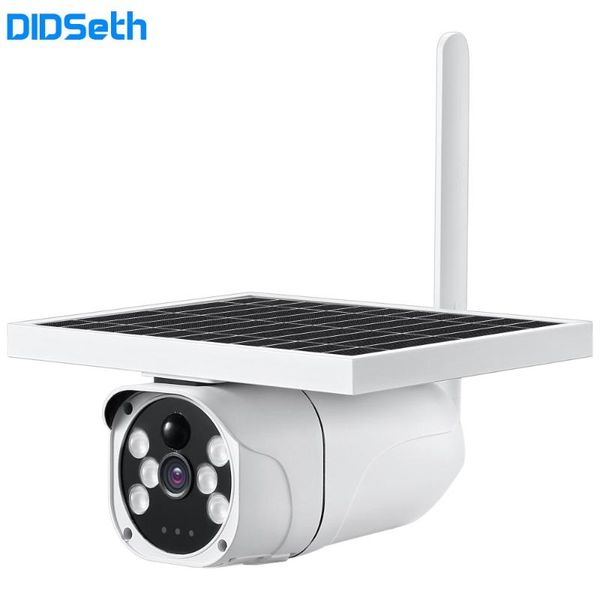 

card solar ip camera 2mp wireless security surveillance ip67 waterproof outdoor ir night vision powered ca cameras