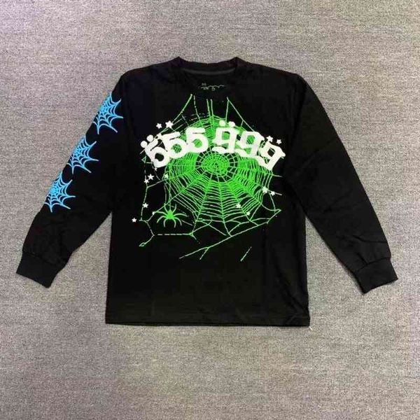 

2021ss long sleeve t shirt men women green printing pattern t-shirt tees, White;black