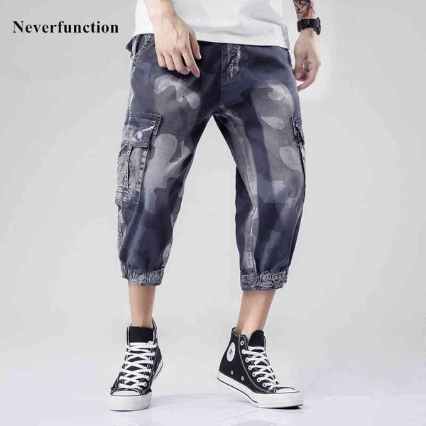

shorts summer men fashion blue wash camouflage hip hop skateboard short overalls male beach denim shorts bermuda 40, White;black