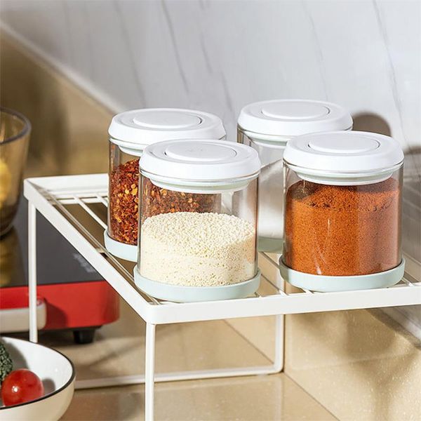 

storage bottles & jars 4pc creative kitchen spice pot pepper box sealed jar combination set seasoning cruet salt tank