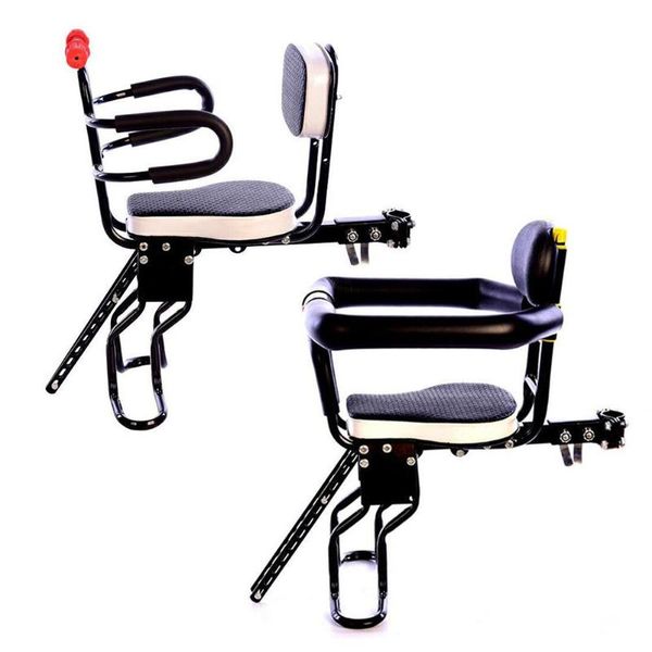 

bike saddles detachable children seat bicycle front mount baby safety carrier with handrail for kids toddler accessories