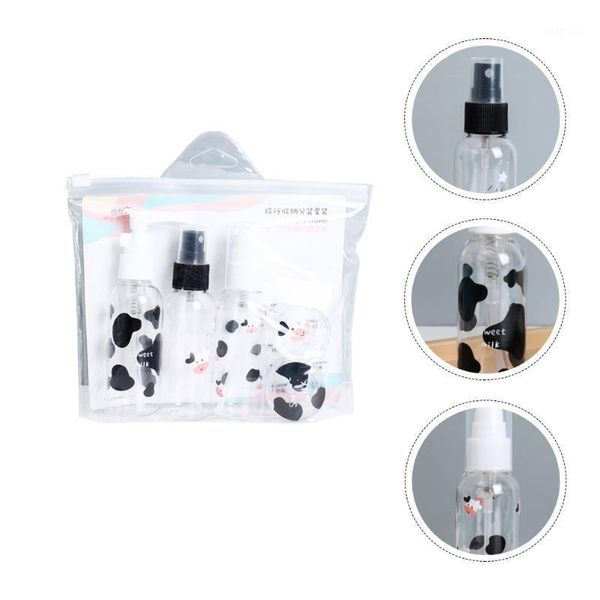 

storage bottles & jars 1 set cartoon cow spray bottle sub skin care product travel