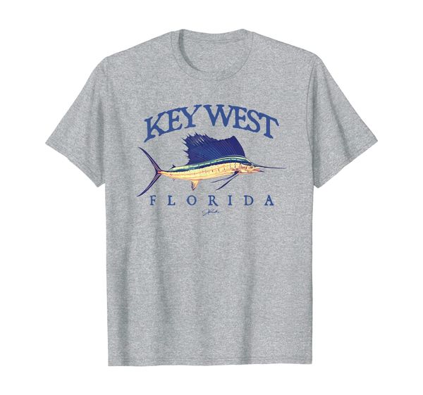 

jcombs: key west, fl, vintage sailfish t-shirt, White;black