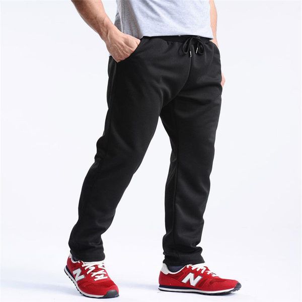 

men's pants casual men pocket harem outwear sweatpants mens joggers trousers plus size xxl, Black