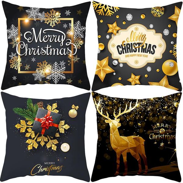 

pillow case christmas decorations covers 45cm*45cm sofa car throw cushion cover home decor merry printed