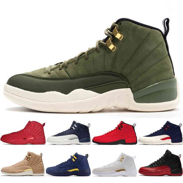 

new 12 12s gym red michigan bulls mens basketball shoes flu game international flight wings taxs men sport sneaker women trainers
