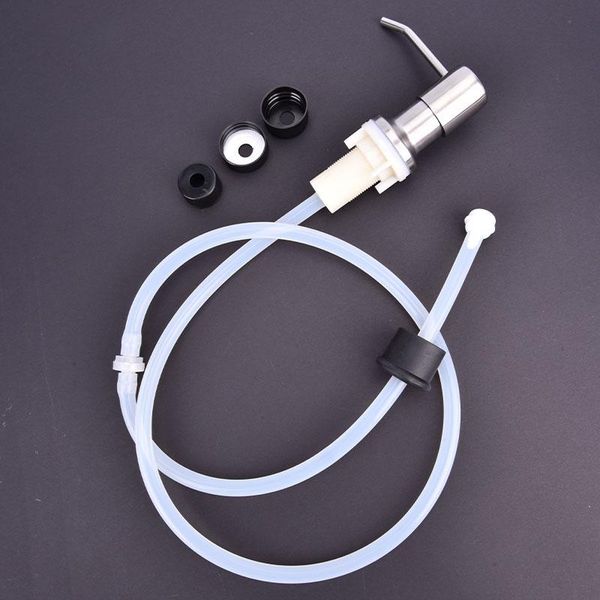 

liquid soap dispenser 304 rvs spoelbak zeepdispenser pomp hoofd extension silicone buis badkamer hand wassen schoonmaken