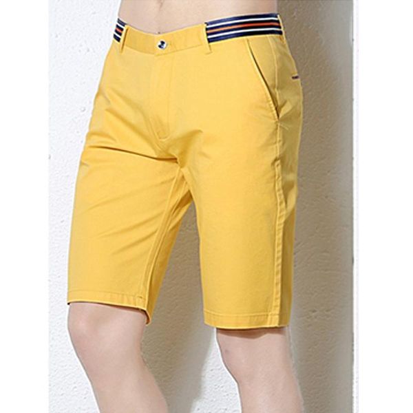 

men's shorts elasticity cotton men korean style summer casual man fashion streetwear five points pants, White;black