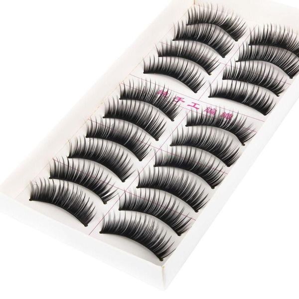 

false eyelashes 10pairs /20pcs handmade naturally charming thick fashion party essential eye makeup beauty kit