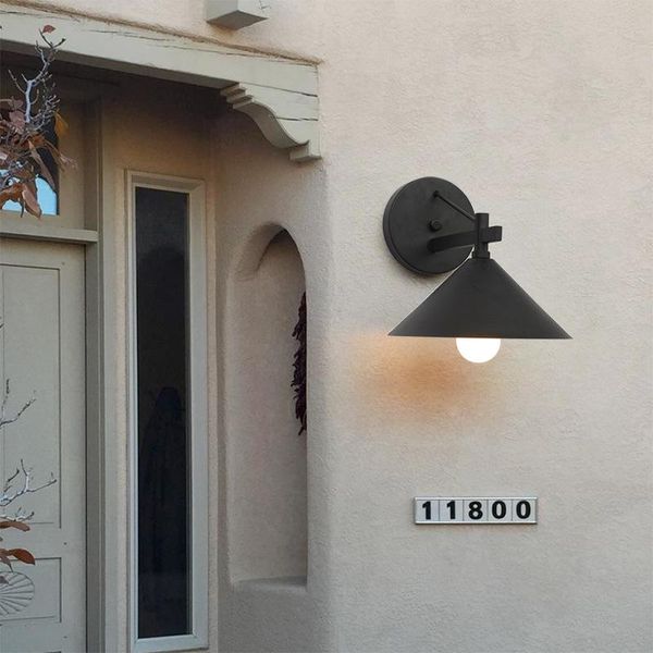 

american outdoor wall lamp cone simple exterior waterproof courtyard balcony corridor lamps