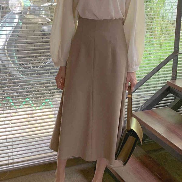 

skirts autumn winter bodycon skirt women elegant solid mid slim skirts female office lady work saia ppzw bzp8, Black