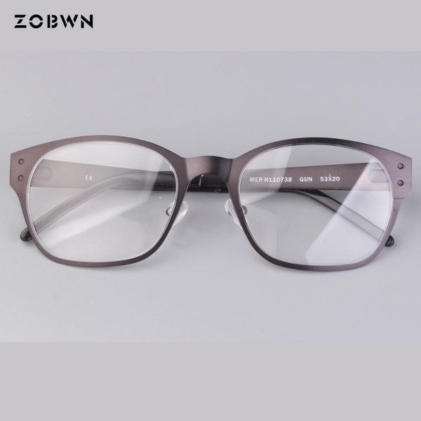 

fashion sunglasses frames man business eyeglasses optical glasses women retro full can put prescription lens myopia reading mar, Black