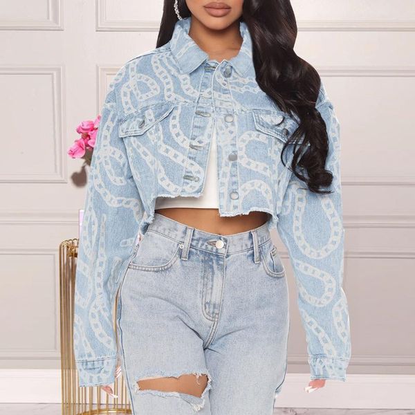 

women's jackets coat prints oversized denim jacket casual long boyfriend distresse jean autumn spring chaqueta mujer fashion, Black;brown