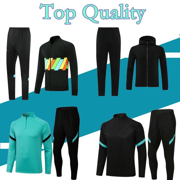 

2021 2022 lautaro soccer jerseys barella j.correa football tracksuit jackets kits 21/22 survetement alexis milan training suit jacket set, Black