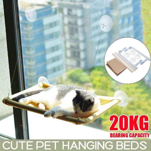 

cat beds & furniture hammock window bed pet summer suction cup wall hanging mesh home living room breathable