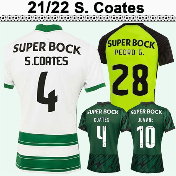

21 22 s. coates lisbon mens soccer jerseys phellype jovane j. palhinha b. fernandes neto acuna home away 3rd football shirt uniforms, Black;yellow