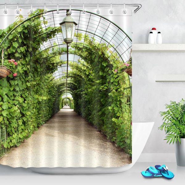 

shower curtains 72'' bathroom waterproof fabric curtain polyester 12 hooks bath accessory sets vine arbor tunnel in garden rundale