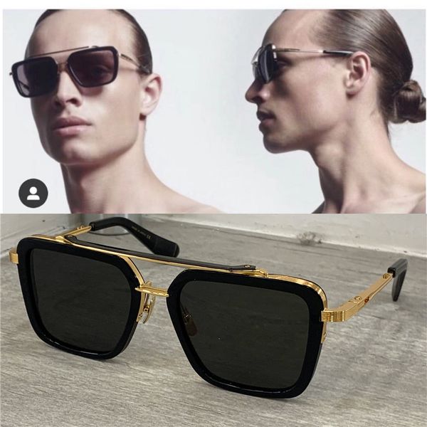 

new popular sunglasses seven men metal vintage fashion style square frame outdoor protection uv 400 lens eyewear with case, White;black