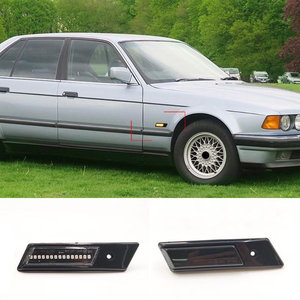 

emergency lights for e32 e34 e36 1990-1996 m3 3 5 7 series led dynamic turn signal light side marker fender sequential lamp indicator bl