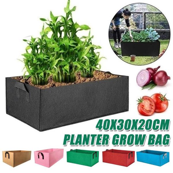 

planters & pots 4 sizes fabric raised garden bed planting container grow bags breathable felt planter pot environmentally