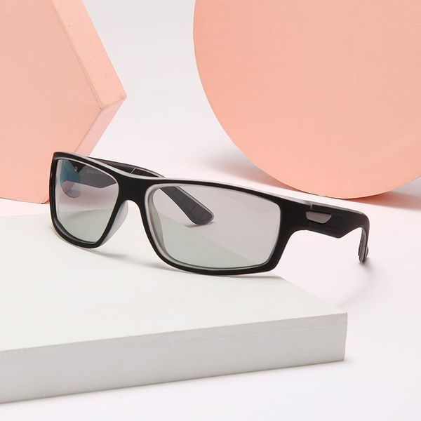 

sunglasses pochromic men black sports goggles women rectangle polarized sun glasses vintage driving 2021 eyewear gafas homdre, White;black