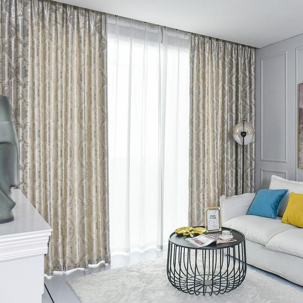 

curtain & drapes european jacquard curtains bedroom luxury fashion simple light