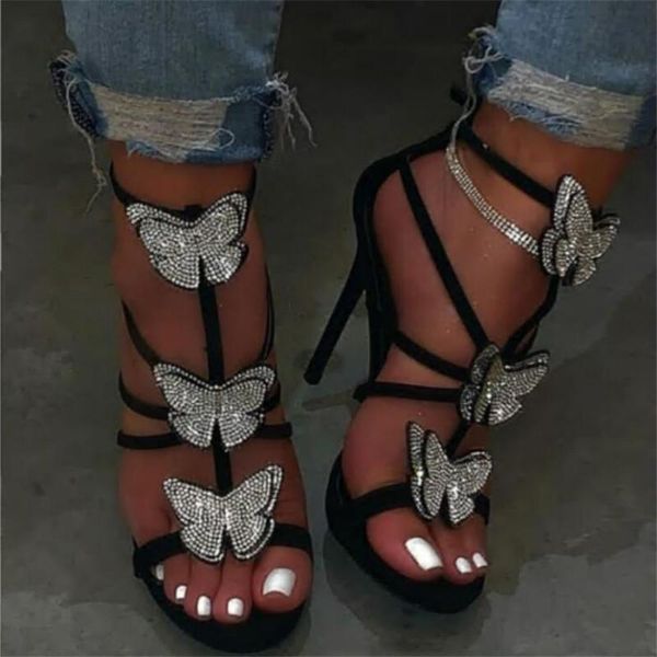 

dress shoes ladies high heels women sandals vogue summer super heel night club fashion pumps woman party big size, Black