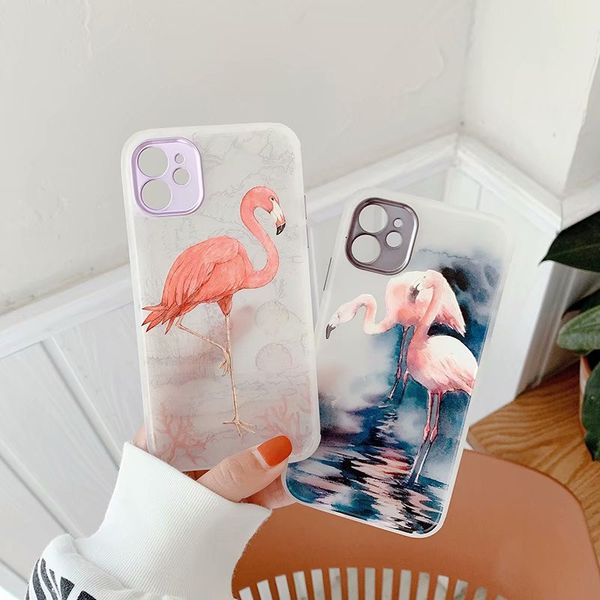 

flamingo love shape for iphone 12 11pro x xs max xr phone case painted dream catcher for iphone 7 8 luxury pattern tpu soft cell phone cases