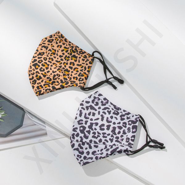 

layer three leopard mask can put filter, dust-proof cotton, life hanging ear adult