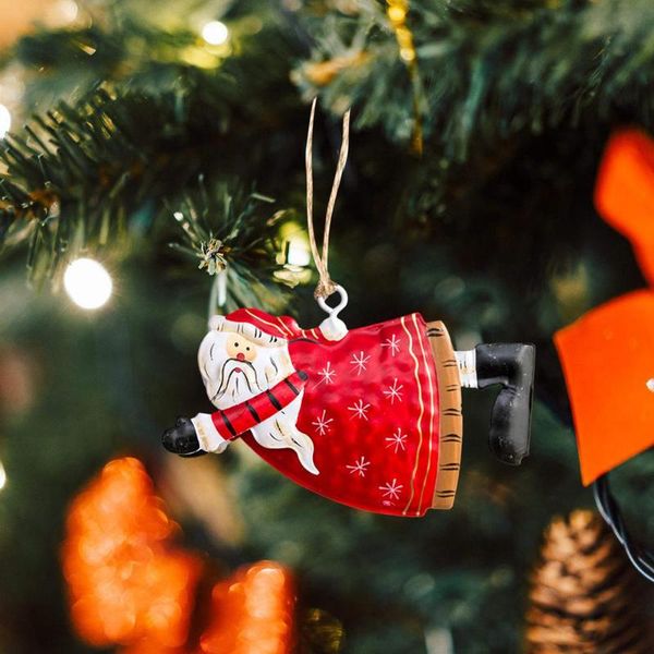 

christmas decorations cute old man ornament small decoration tree pendant iron for home navidad