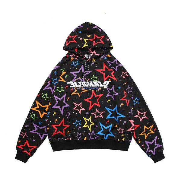 

hoodies arrival sale fashion cotton hoodies hip hop casual print short full embroidery original loose hooded fleece hoodie, Black