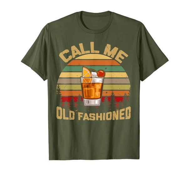 

retro vintage call me old fashioned tequila wine tshirt, White;black