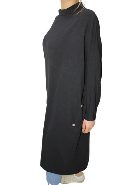 

ethnic clothing hand pockets tunic knee-length-black, Red