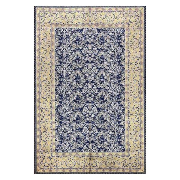 

carpets 4.5'x6.5' modern blue handmade silk area rug dining room floral carpet
