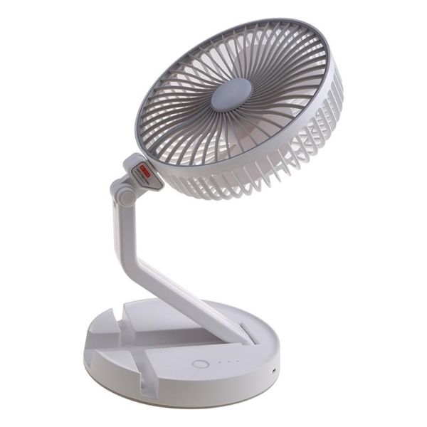 

electric fans foldaway fan rechargeable ultra lightweight portable compact extendable to 4 feet high with 3 speed modes