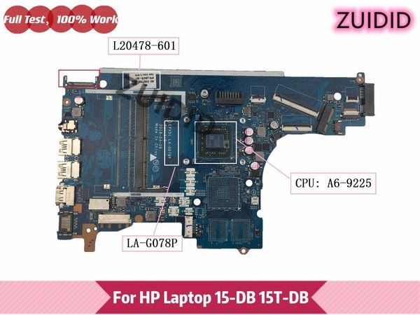 

motherboards epv51 la-g078p for pavilion 15-db 15t-db 255 g7 lapmotherboard l20478-601 l20478-001 l20478-501 with a6-9225 100% tested