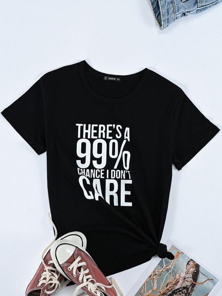 

plus slogan graphic tee n0ti#, Black