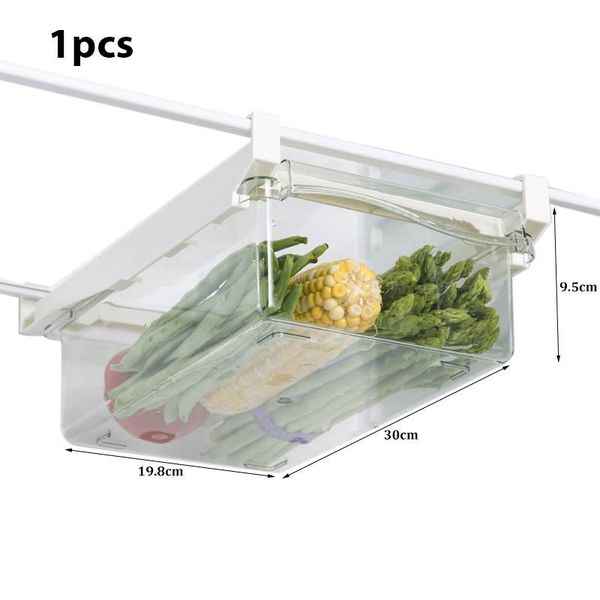 

storage bottles & jars drawer transparent box for refrigerator, food, fruit and vegetable preservation kitchen space saving