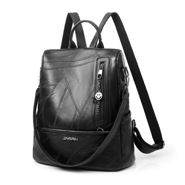 

outdoor bags oil wax leather backpack fashion soft small european and american style retro travel