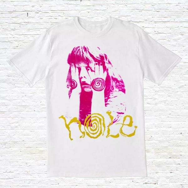 

hole t-shirt, White;black
