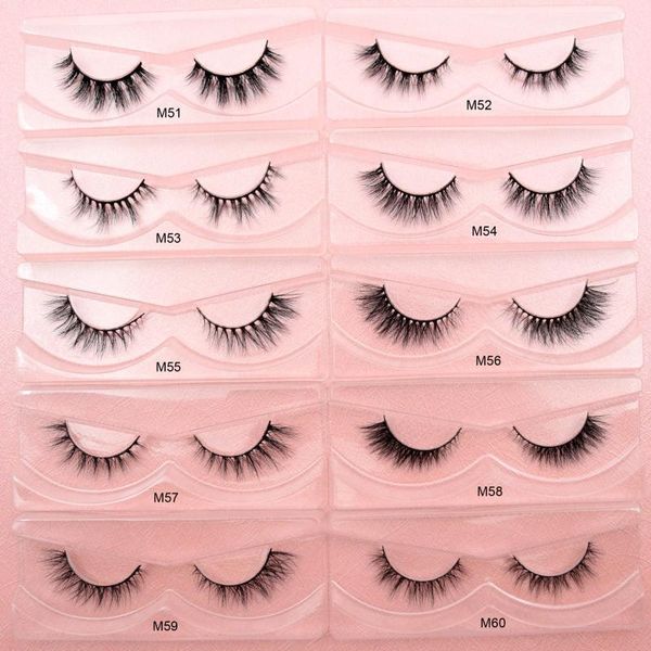 

visoeyelashes 3d mink lashes natural handmade volume soft long eyelash extension real for makeup m511