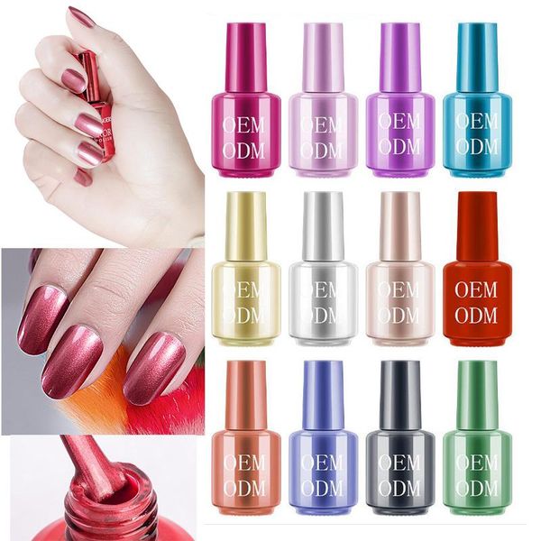 

nail gel 8ml luminous glue potherapy polish sealing esmalte semipermanente vernis ongle normal 12-colors, Red;pink