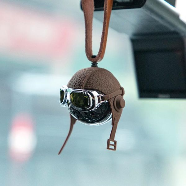 

car air freshener helmet original pilot flavoring stylish perfume leather strap hanging