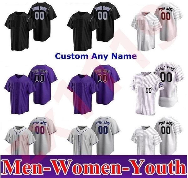 

20 21 colorado men women kids youth david dahl tony wolters bryan shaw carlos estevez todd helton jon gray antonio senzatela rockies basebal, Blue;black