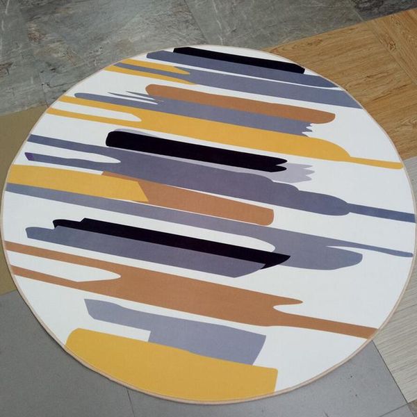 

carpets round rugs geometric printed living room mats door floor mat for bedroom non-slip carpet kids