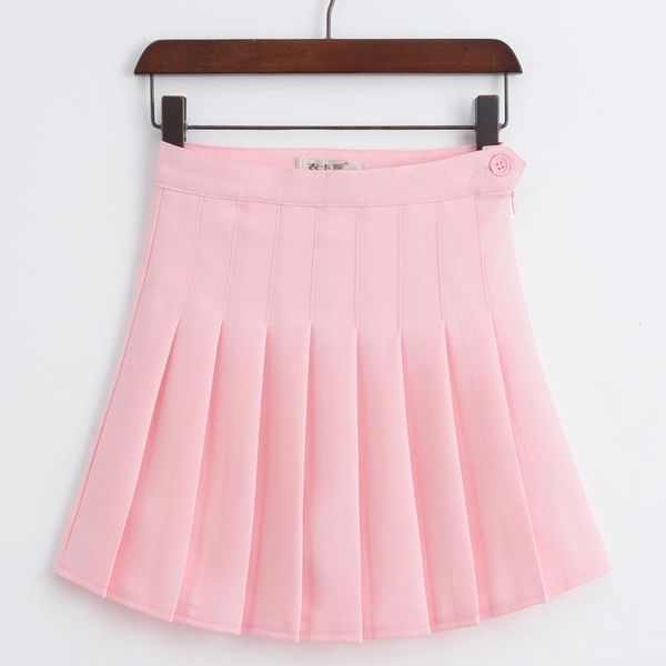 

skirts womens pleat harajuku preppy style plaid mini cute school uniforms ladies kawaii sweet high waist skirt, Black