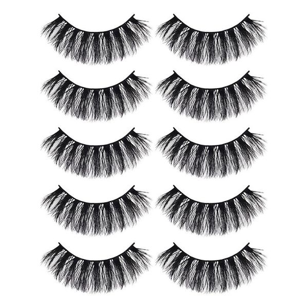 

pairs 3d mink lashes false eyelashes handmade wispy fluffy long makeup tools faux