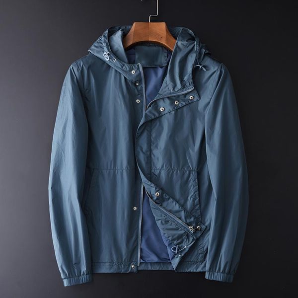 

men's jackets minglu hooded male luxury soft silky slim mens and coats plus size 3xl 4xl hight quality fashion man, Black;brown