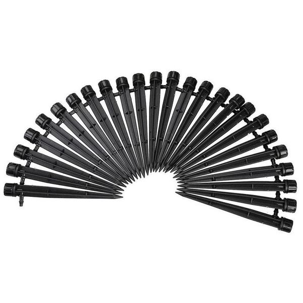 

watering equipments 50pcs adjustable irrigation drippers, drip emitters for 4/7mm tube pipe, 360 degree water flow system